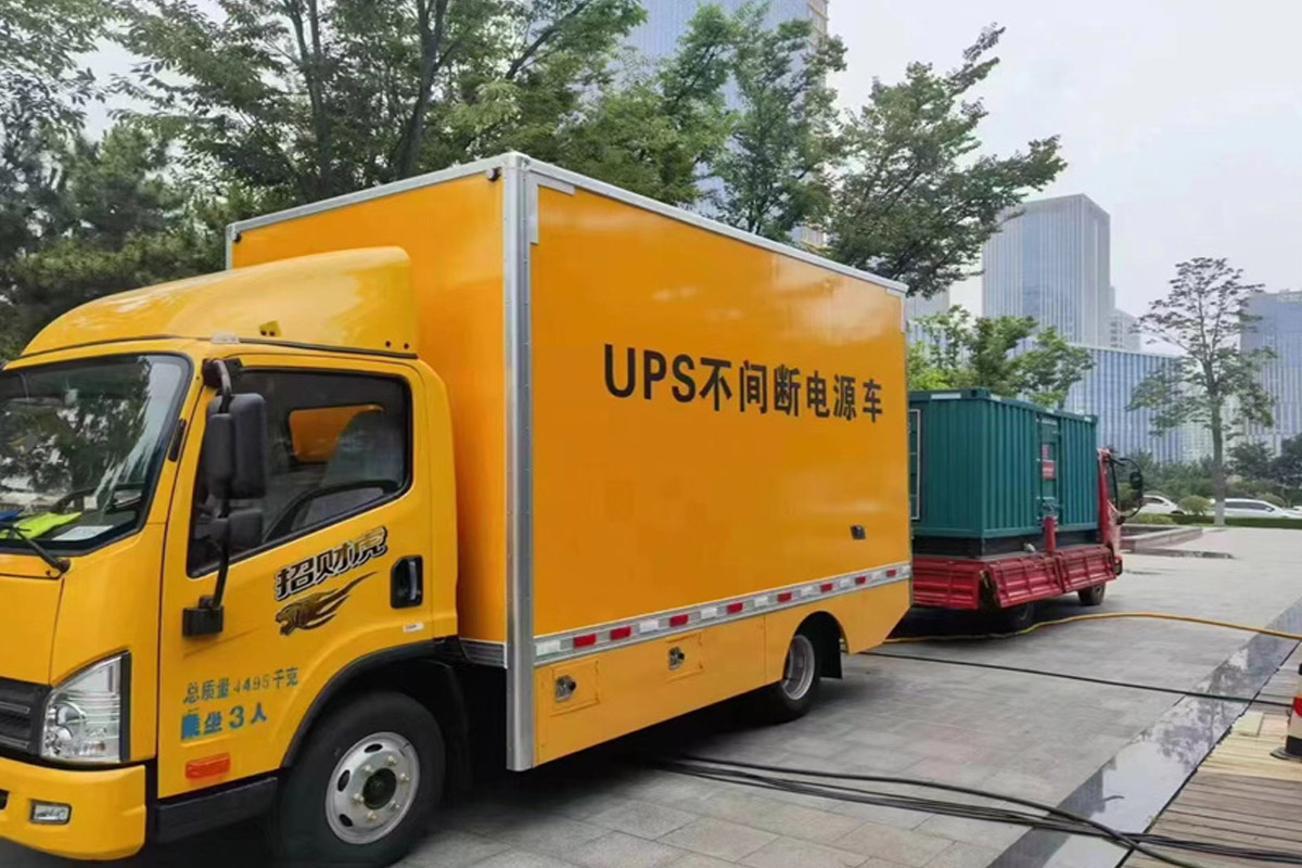 潼关发电机租赁施工现场
